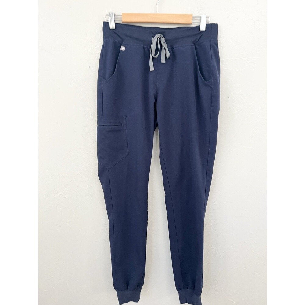 FIgs zamora jogger womens small tall navy Blue pull on nursing Medical Comfort